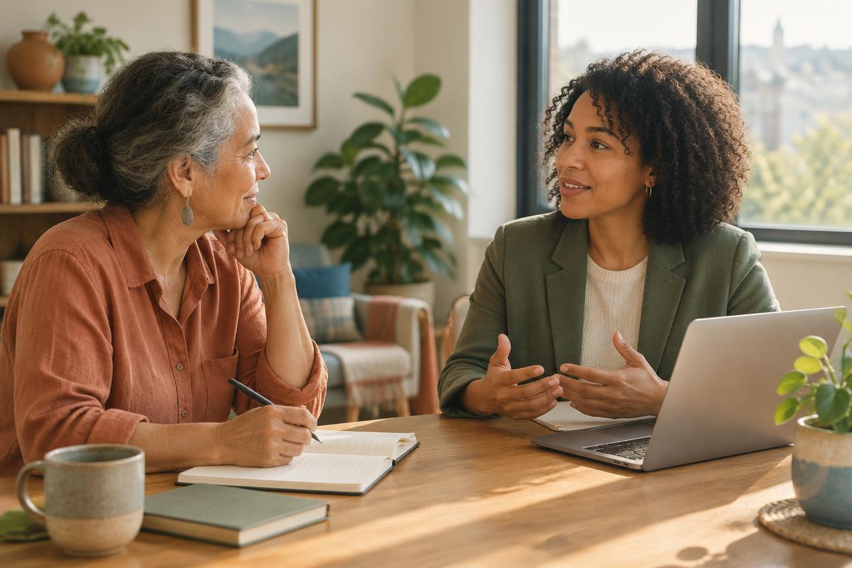 A calm career coaching conversation